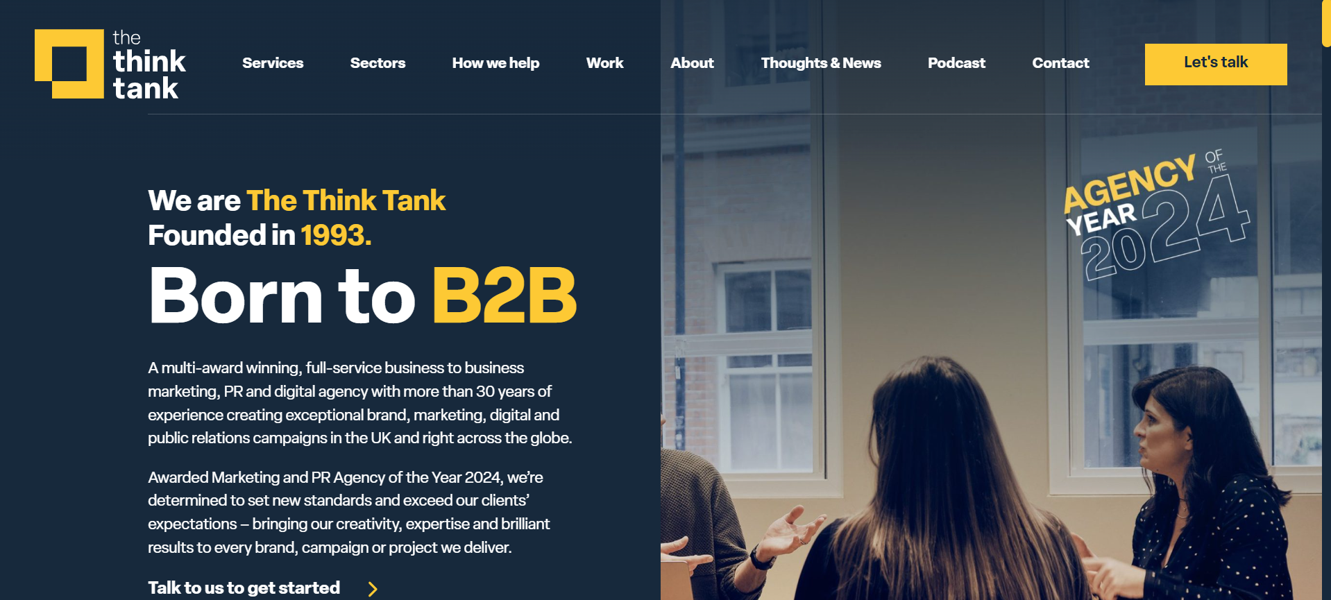 Top UK B2B Marketing Agencies 2025: The Ultimate List 29 Think Tank B2B Marketing Agency